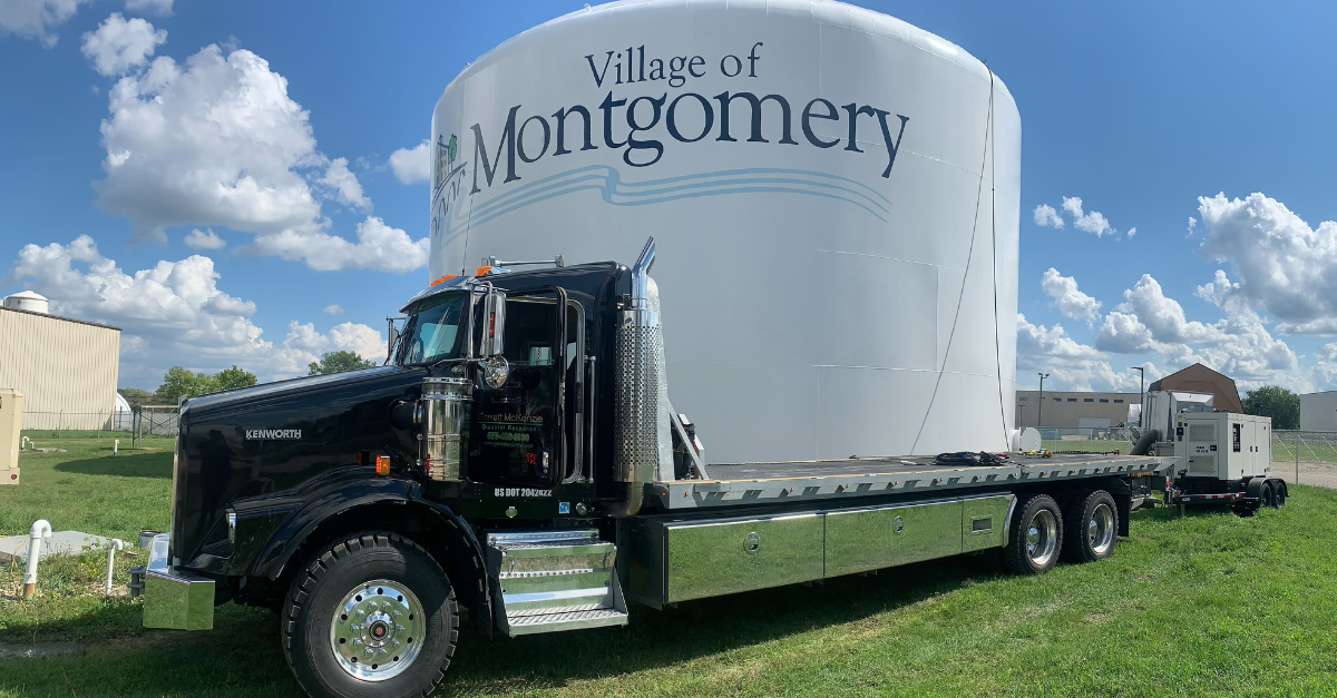 Water Tower Dehumidification Rental Case Study Banner